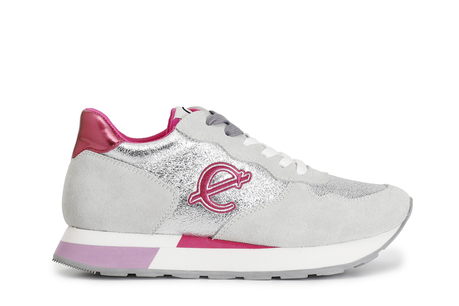 zapatillas deportivas de piel de ante y glitter off white 39