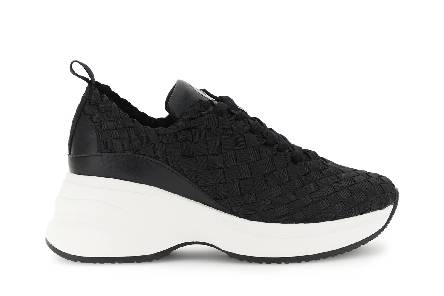 zapatillas de running con efecto piel en grosgrain tejido black 39