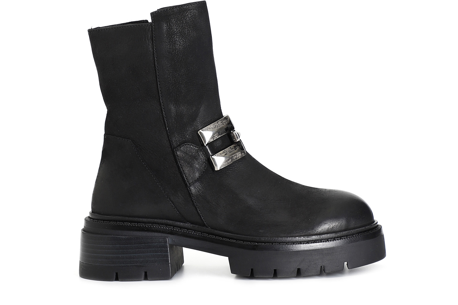 botin de mujer de nobuk con bocado de caballo black 38