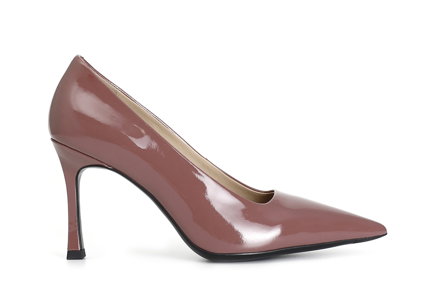 zapatos de salón de charol antique pink 38