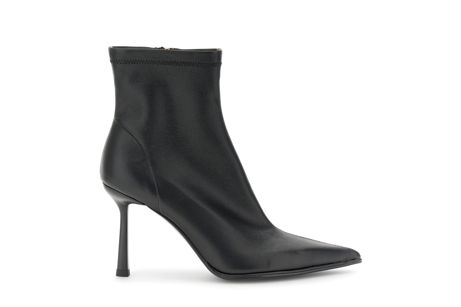 botines elasticos efecto piel black 36
