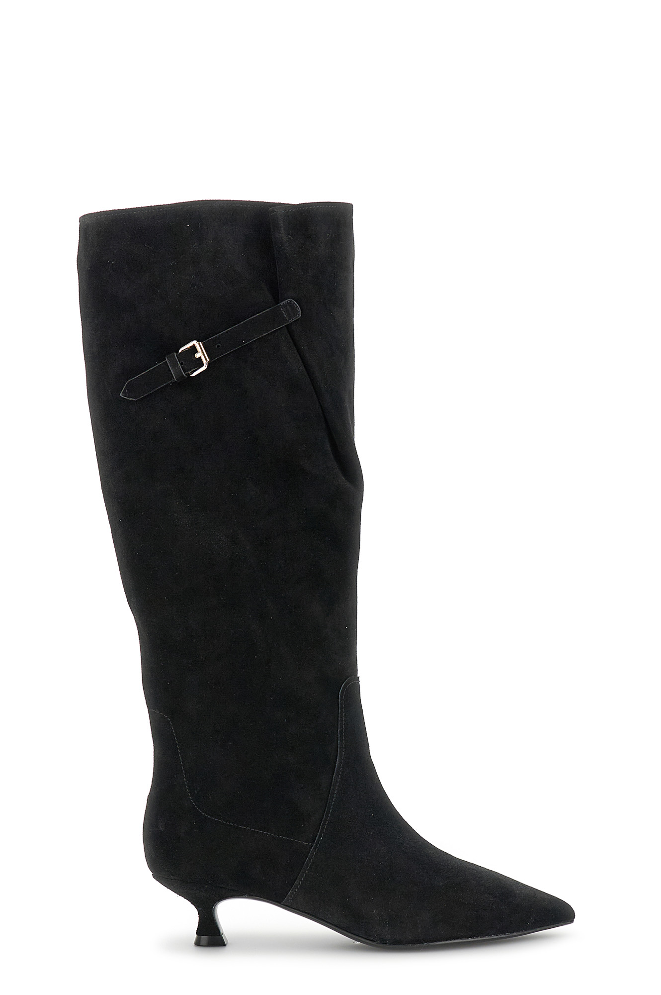 botas tubo de ante con hebilla black 35