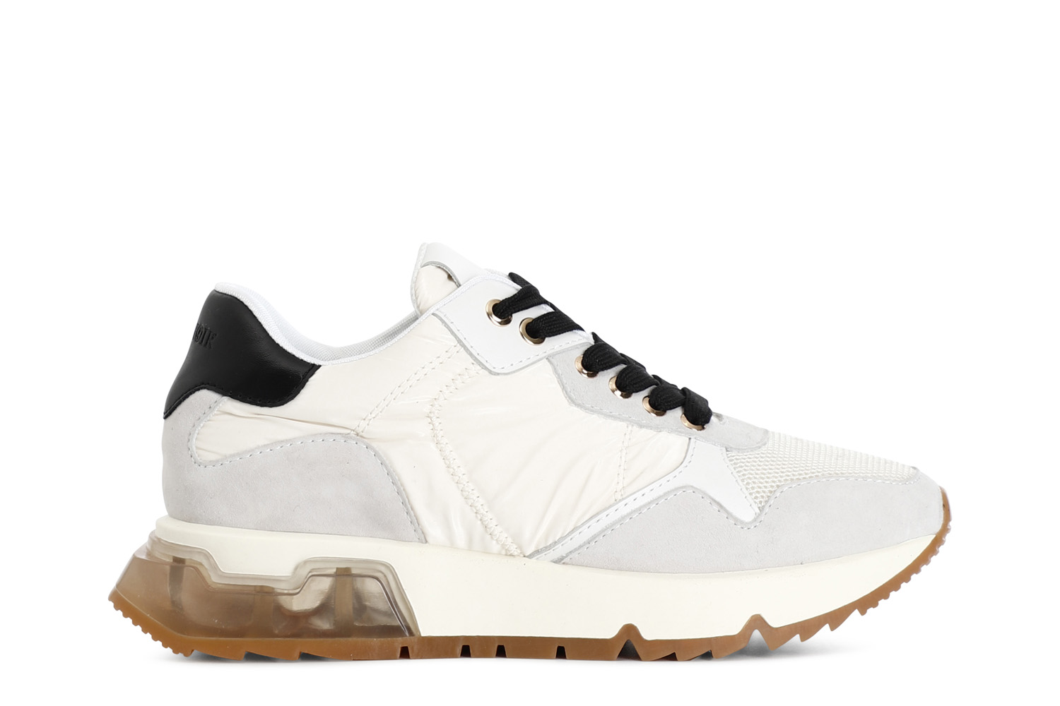 zapatillas running de mujer de nailon y ante whiteblack 41