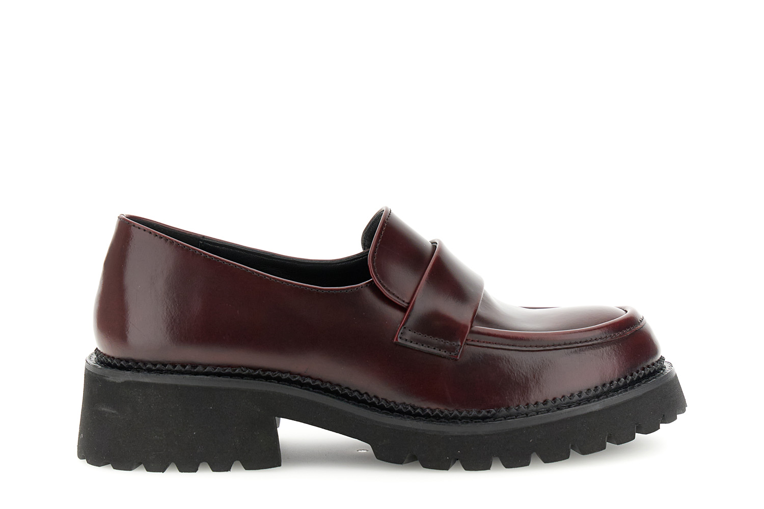 mocasines de piel envejecida bordeaux 36