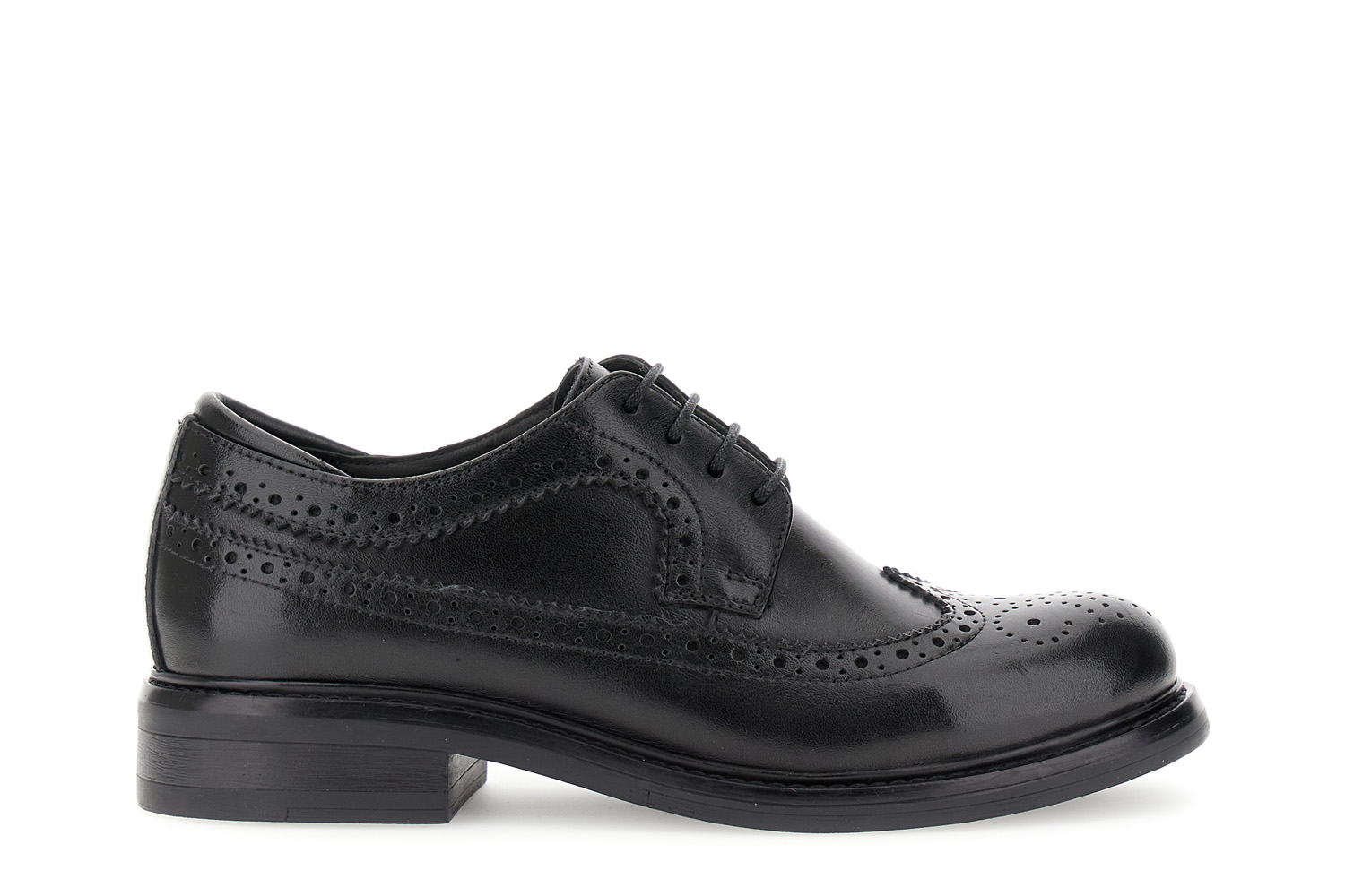 derby de cuero con cordones estilo oxford black 40