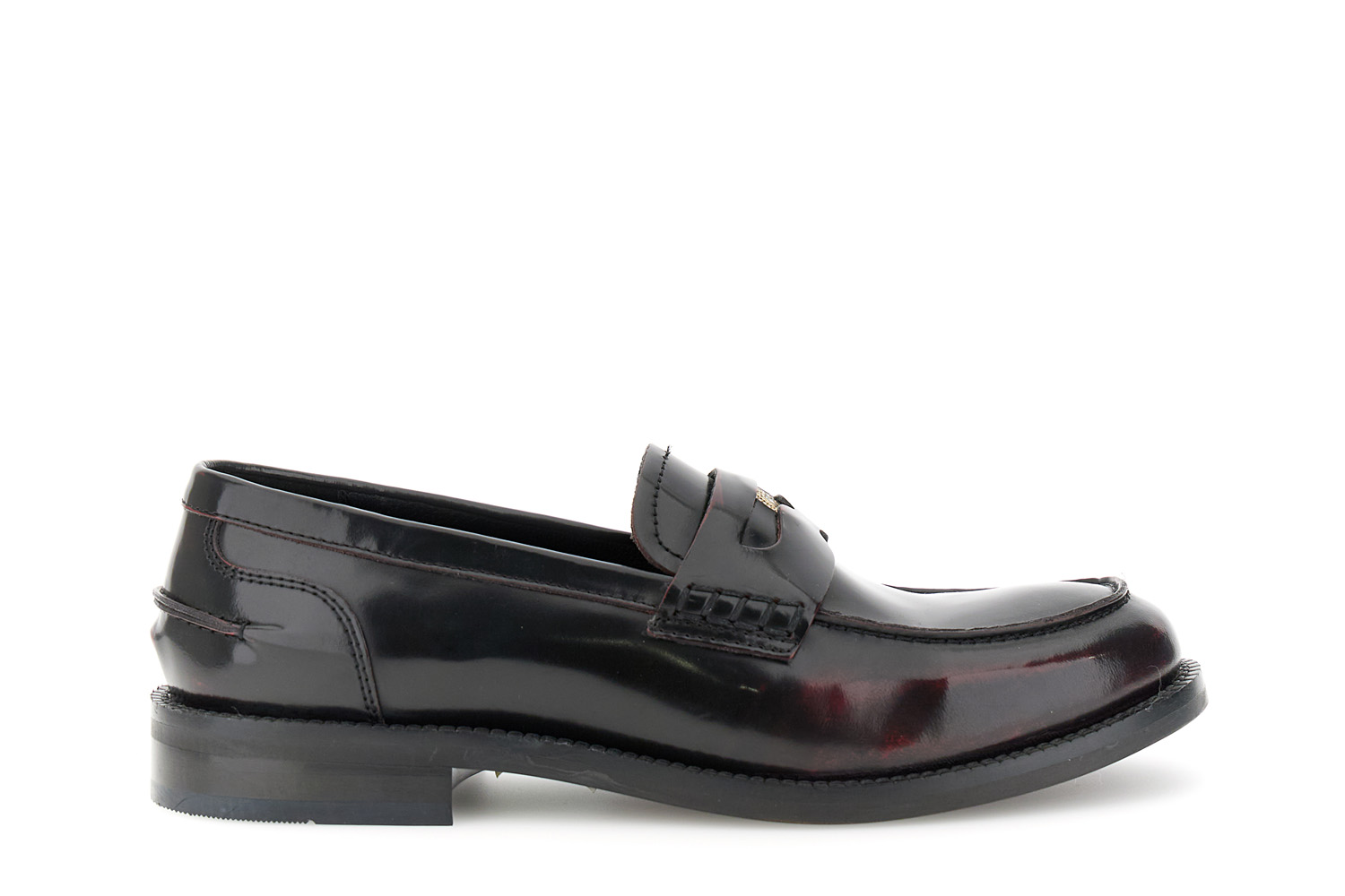 mocasines de piel envejecida bordeaux 40