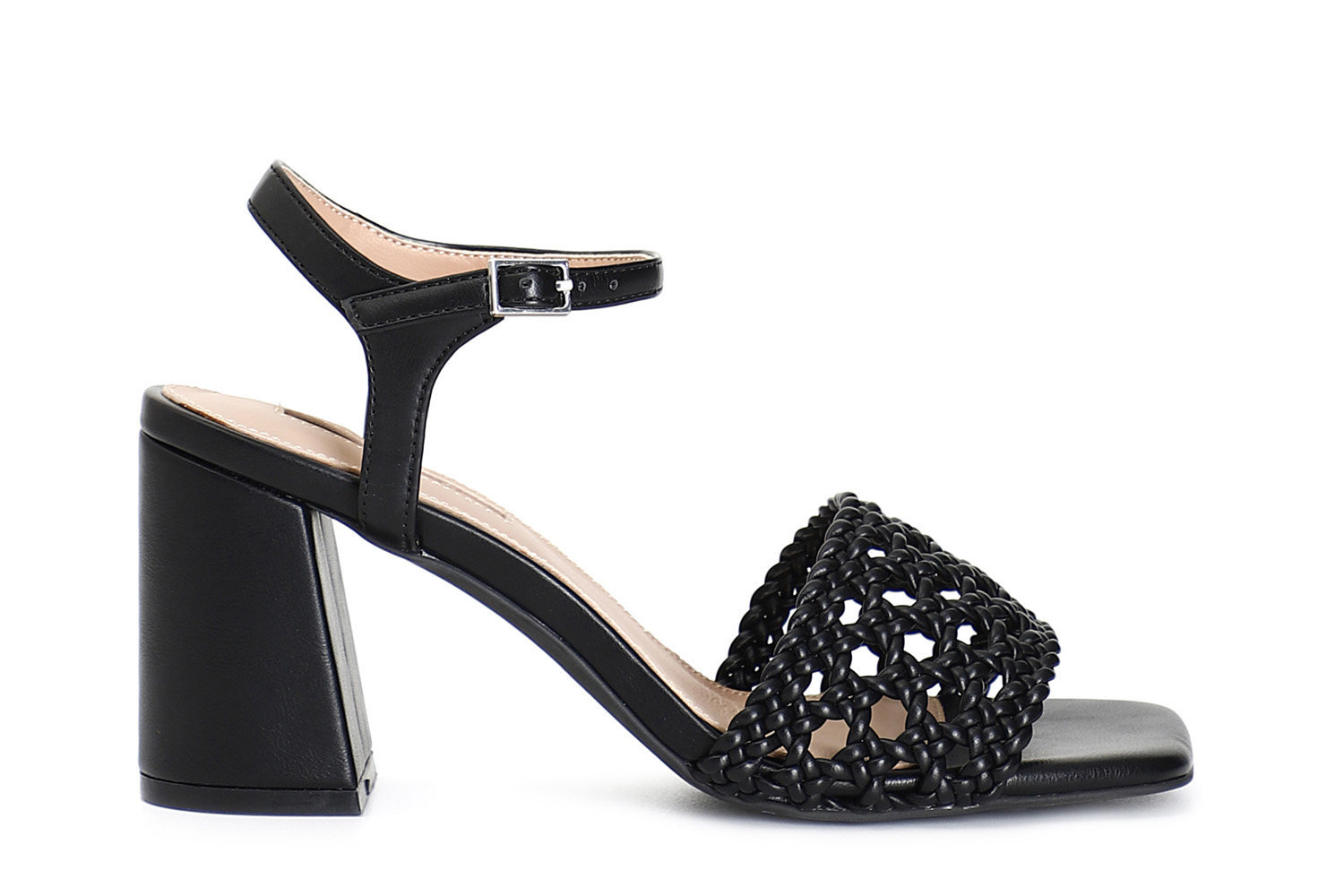 sandalias con parte superior perforada black 39