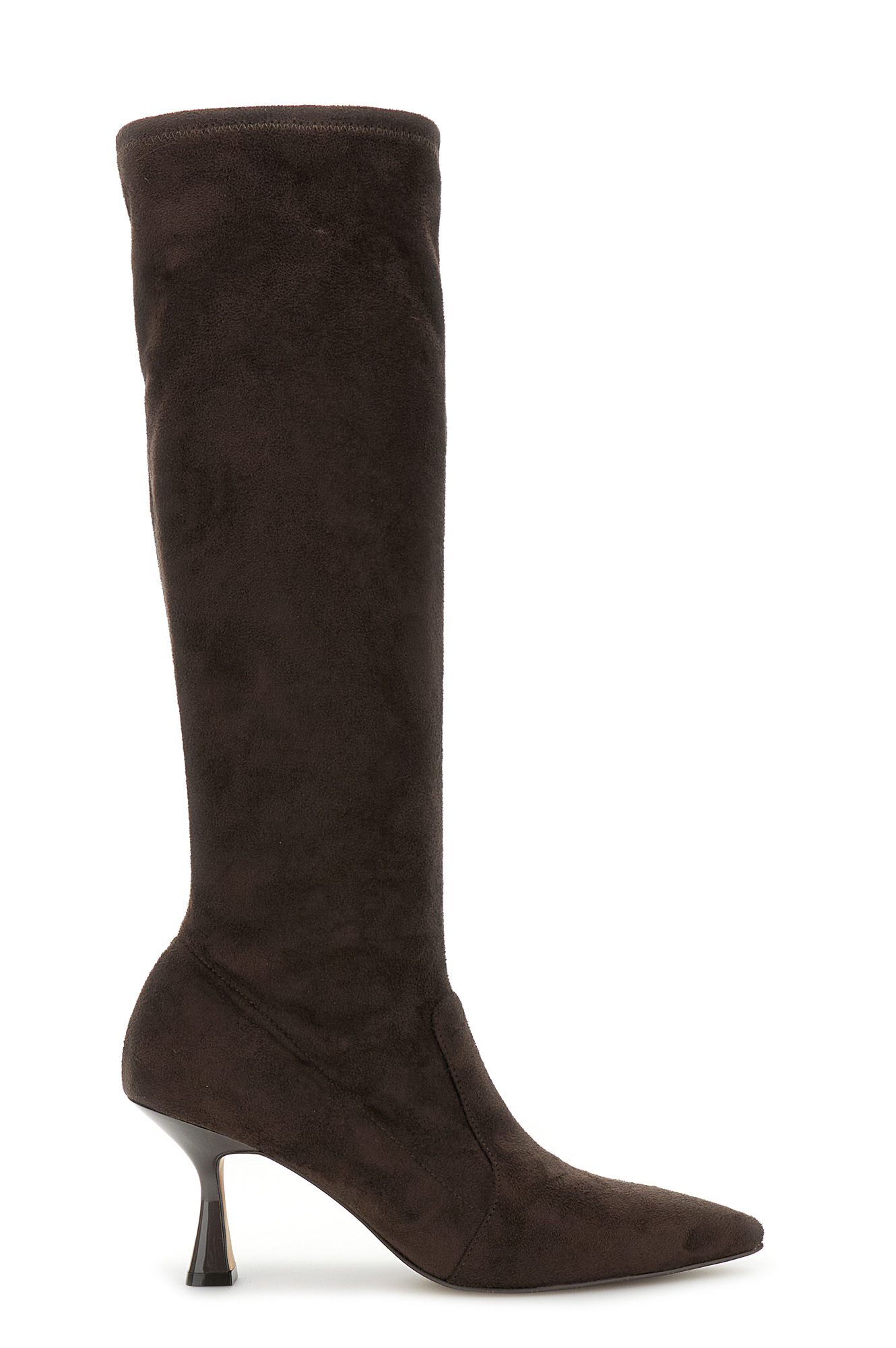 botas de tejido elastico dark brown 36