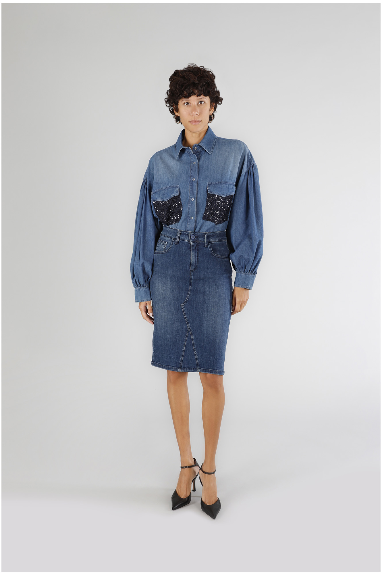falda vaquera medium darck blu 25