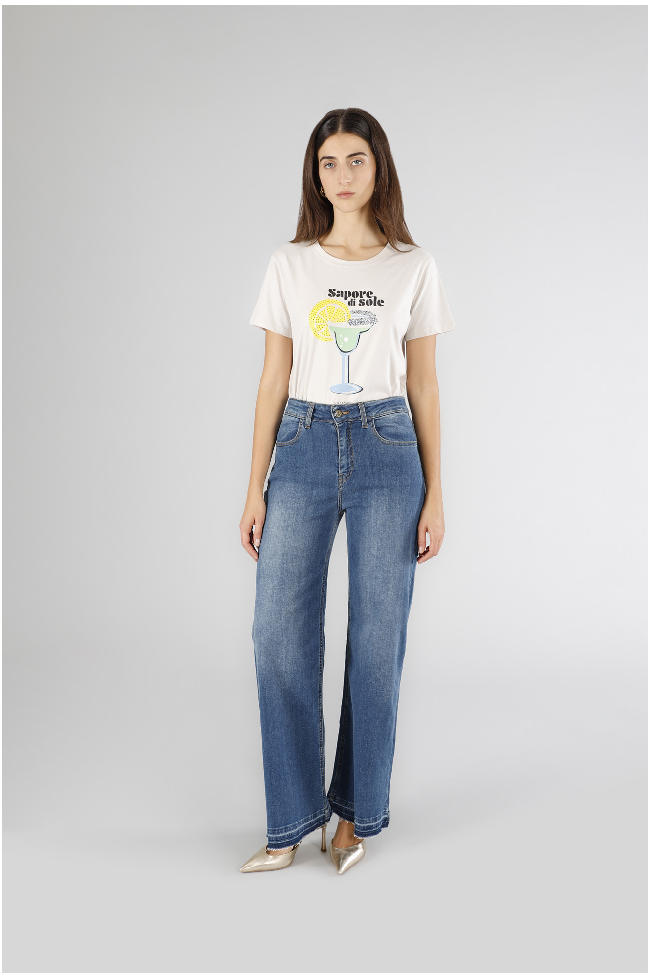 vaqueros anchos de mezclilla medium blue 32
