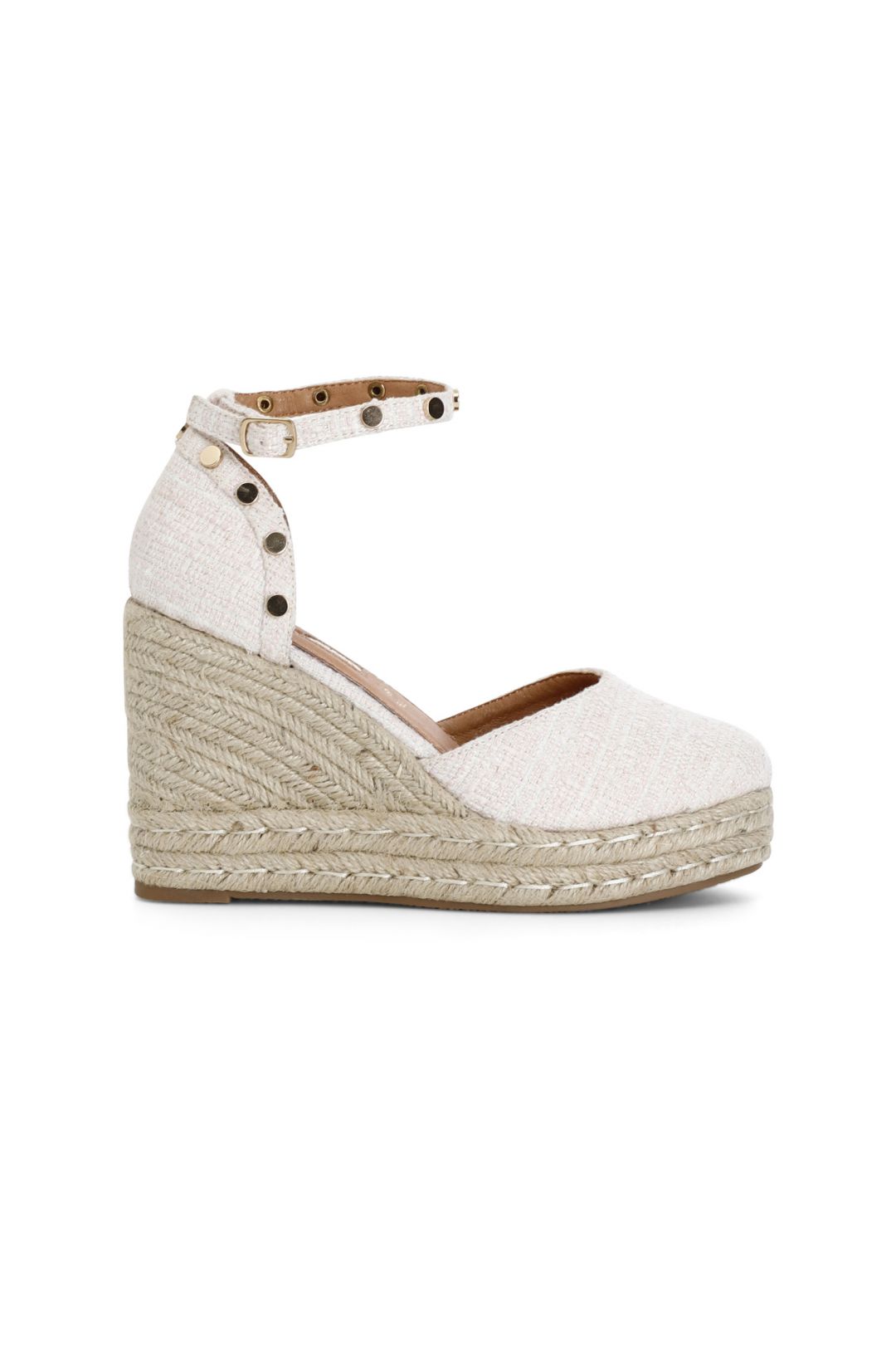 Cafenoir Shoes Sandalias Cafenoir Sandalias De Tela Y Cuña De