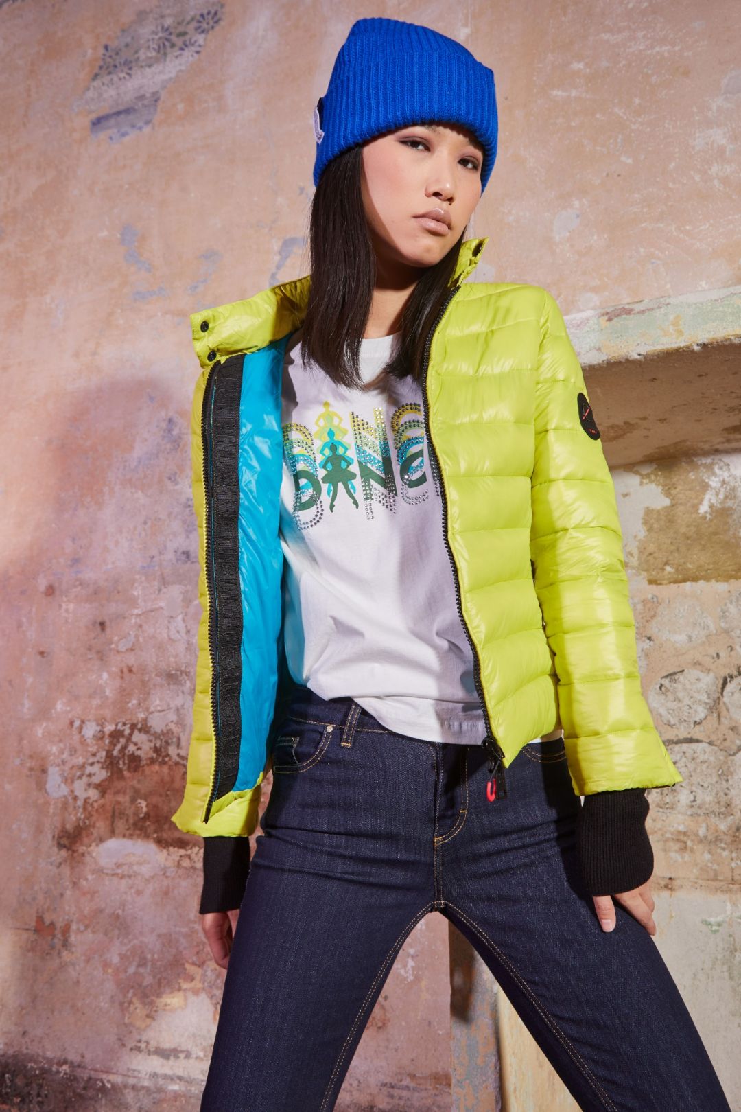 plumífero corto de nailon ultralight